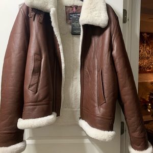 Authentic shearling and lambskin coat